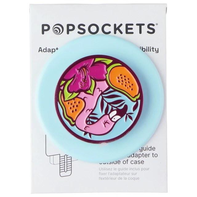 Alt view image 2 of 3 - PopSockets Magnetic Phone Grip and Stand for MagSafe - Enamel Flamingo