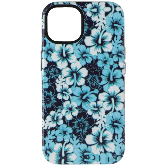 Alt view image 2 of 3 - MyBat Pro Fuse Series Case for MagSafe Apple iPhone 14 - Blue Hibiscus