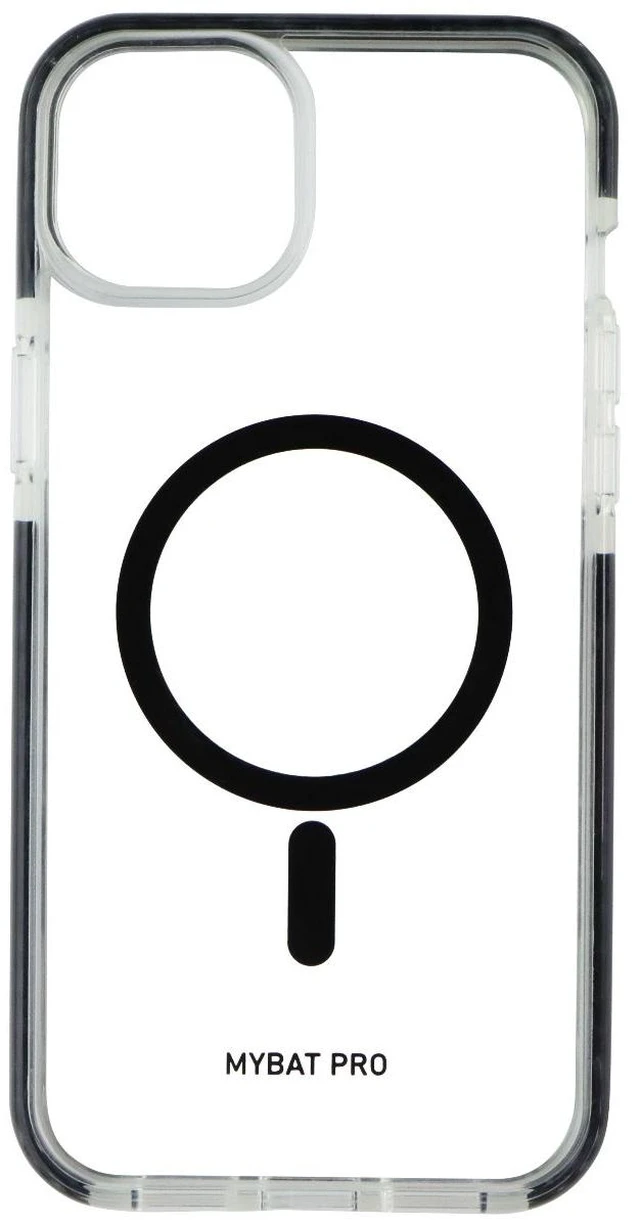 Alt view image 2 of 3 - MyBat Pro Vivid Series Case for MagSafe for Apple iPhone 15 Plus - Black/Clear