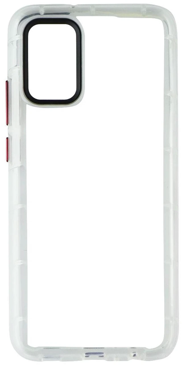 Alt view image 2 of 4 - Zizo Surge Series Case w/ Customizable Buttons for Samsung Galaxy A02s - Clear
