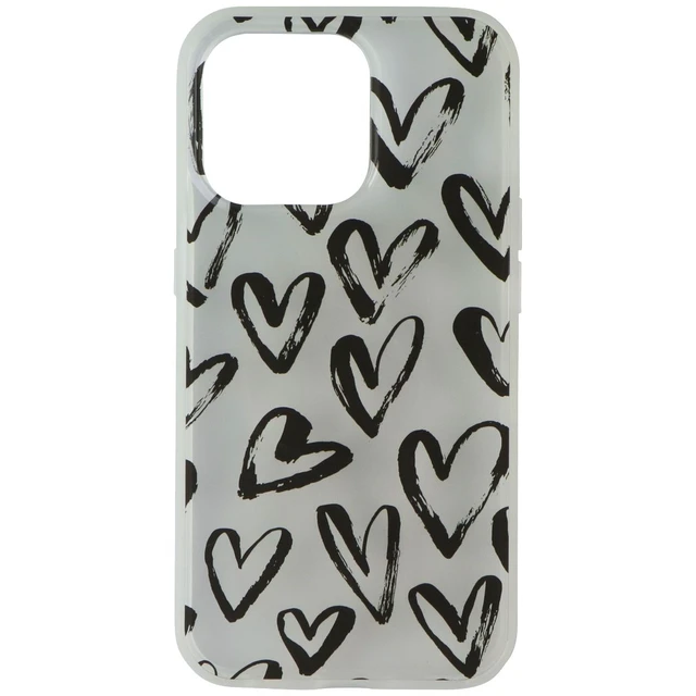 Alt view image 2 of 3 - Mybat Pro Mood Series Slim Case for Apple iPhone 13 Pro - Black Hearts