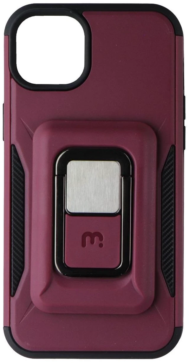 Alt view image 2 of 4 - MyBat Pro Stealth Series Case with MagKick for Apple iPhone 14 Plus - Plum