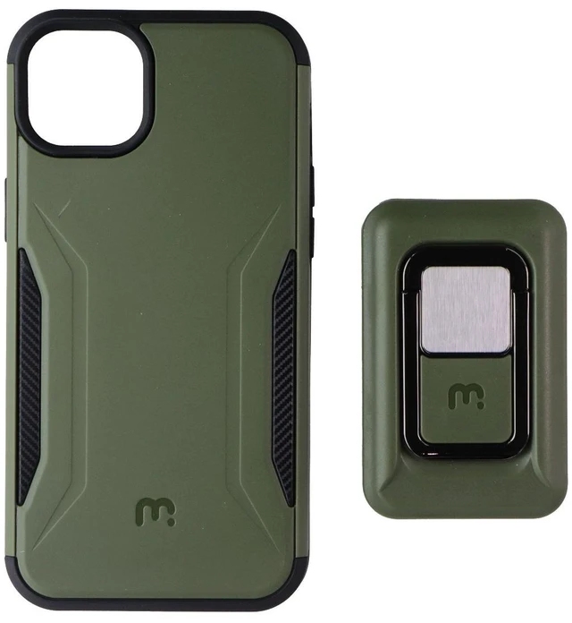 Alt view image 3 of 4 - MyBat Pro Stealth Series Case with MagKick for Apple iPhone 14 Plus - Army Green