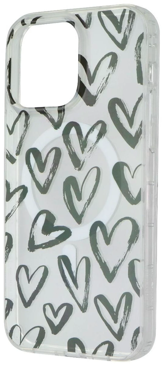 Main image of Mybat Pro Mood Series Case for MagSafe for iPhone 14 Pro Max - Black Hearts
