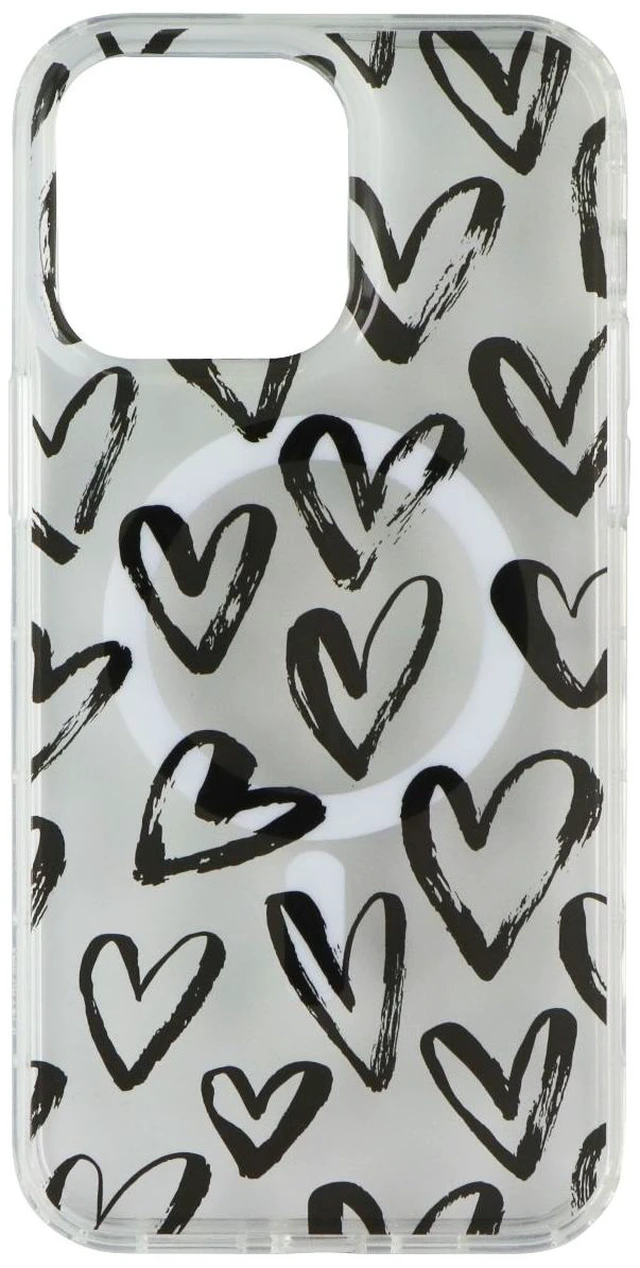 Alt view image 2 of 3 - Mybat Pro Mood Series Case for MagSafe for iPhone 14 Pro Max - Black Hearts