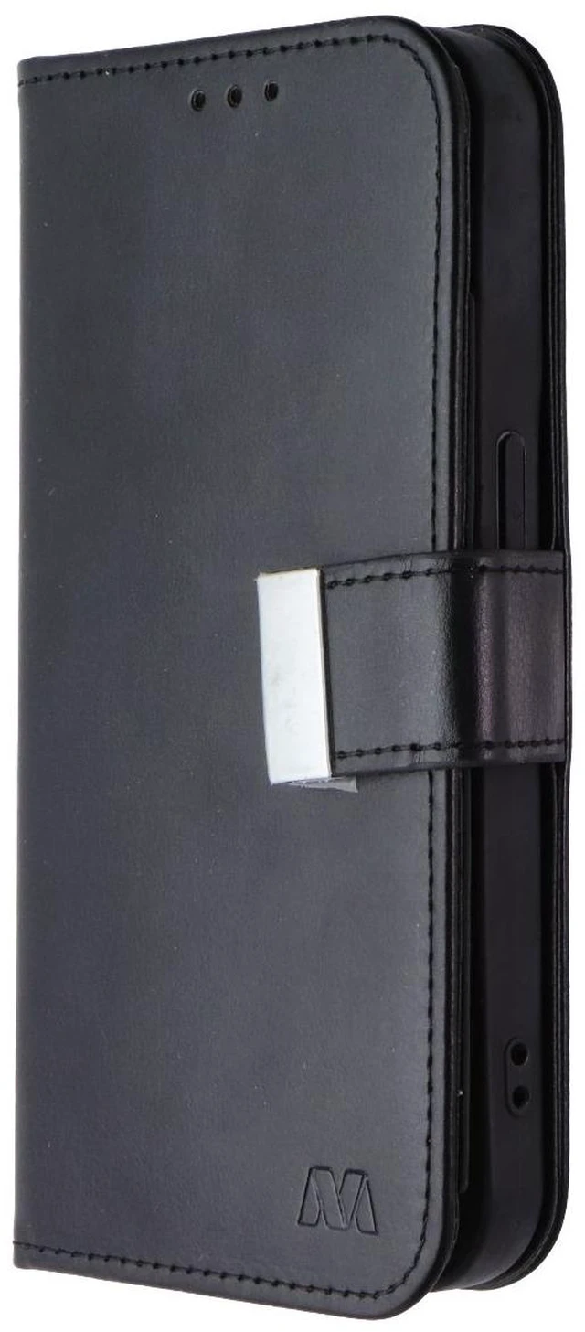 Alt view image 2 of 3 - MyBat Pro MyJacket Xtra Series Wallet Case for Apple iPhone 15 Pro - Black