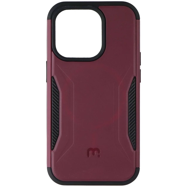 Alt view image 2 of 5 - MyBat Pro Stealth Series Case with MagKick for Apple iPhone 14 Pro - Plum