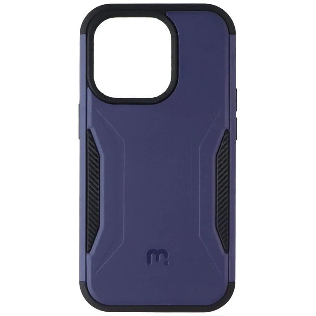 Alt view image 2 of 5 - MyBat Pro Stealth Series MagKick Case for Apple iPhone 14 Pro - Blue