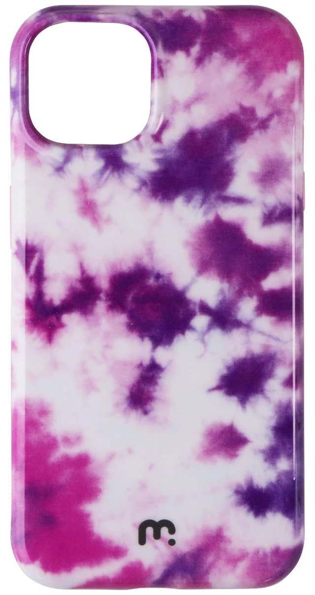 Alt view image 2 of 3 - MyBat Pro Chic Series Hard Case for Apple iPhone 14 - Pink/Purple Dye