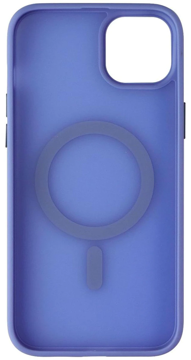 Alt view image 3 of 4 - Mybat Pro Frosted Skin Feeling Case for MagSafe for iPhone 14 Plus - Blue