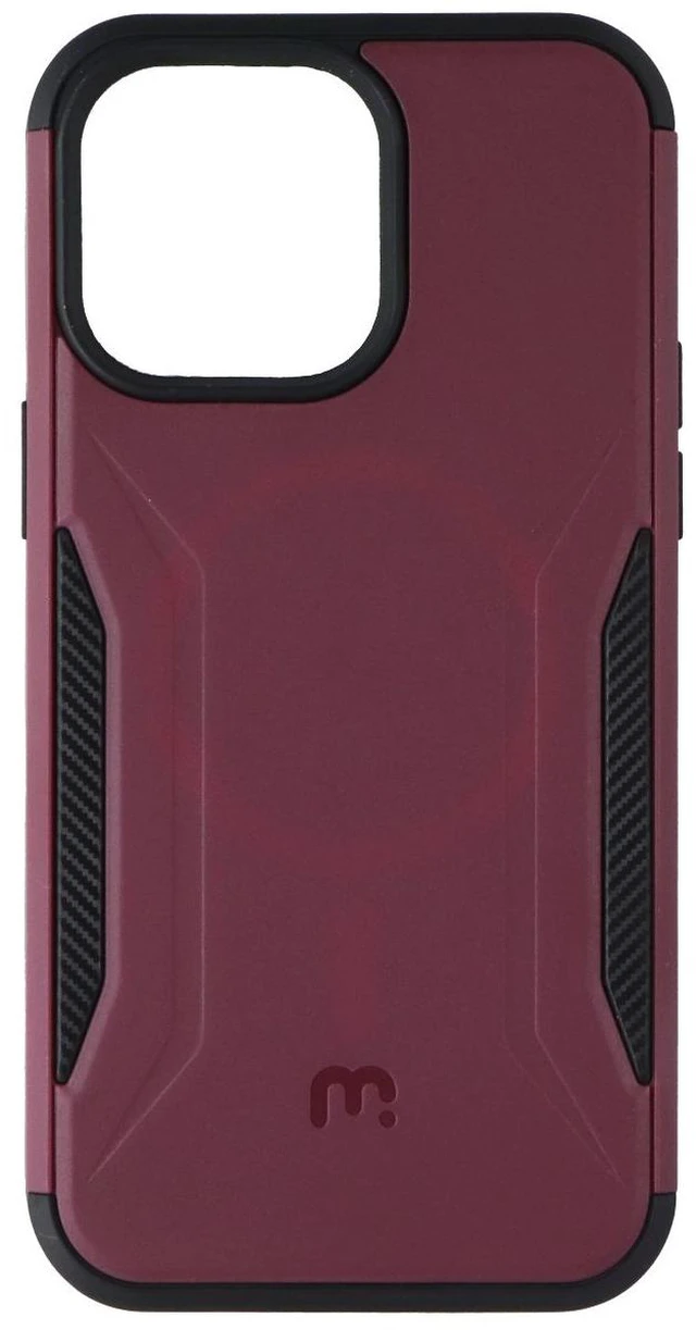 Alt view image 2 of 5 - MyBat Pro Stealth Series Case with MagKick for Apple iPhone 14 Pro Max - Plum