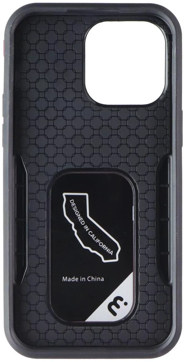 Alt view image 3 of 5 - MyBat Pro Stealth Series Case with MagKick for Apple iPhone 14 Pro Max - Plum