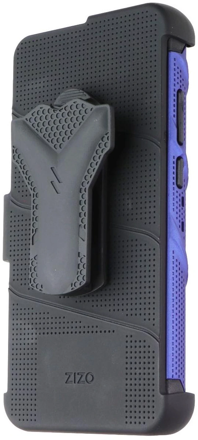 Alt view image 2 of 7 - Zizo BOLT Series Case and Holster for Samsung Galaxy A02s - Blue/Black
