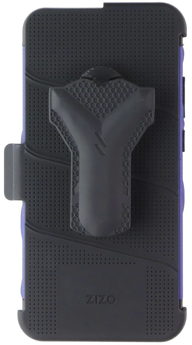 Alt view image 4 of 7 - Zizo BOLT Series Case and Holster for Samsung Galaxy A02s - Blue/Black