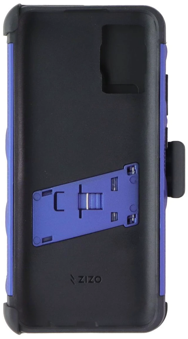 Alt view image 5 of 7 - Zizo BOLT Series Case and Holster for Samsung Galaxy A02s - Blue/Black