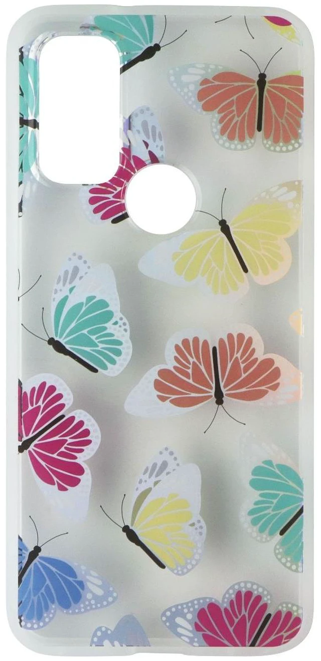 Alt view image 2 of 3 - MyBat Pro Mood Series Case for Motorola Moto G Pure - Neon Butterflies