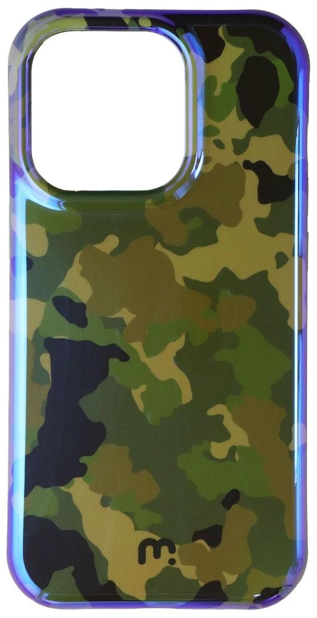Alt view image 2 of 3 - MyBat Pro Chic Series Case for Apple iPhone 14 Pro - Iridescent Desert Camo