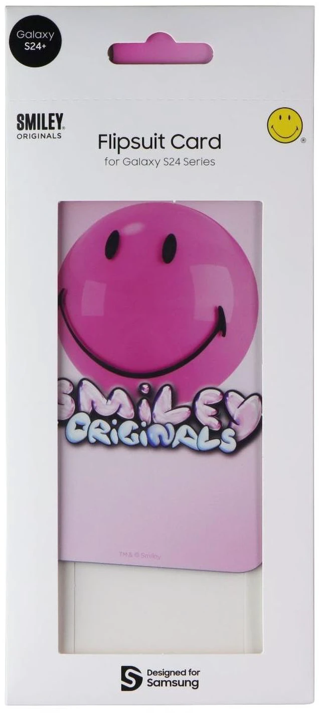 Main image of Samsung Smiley Originals Flipsuit Interactive Card for Galaxy S24+ (Plus) - Pink