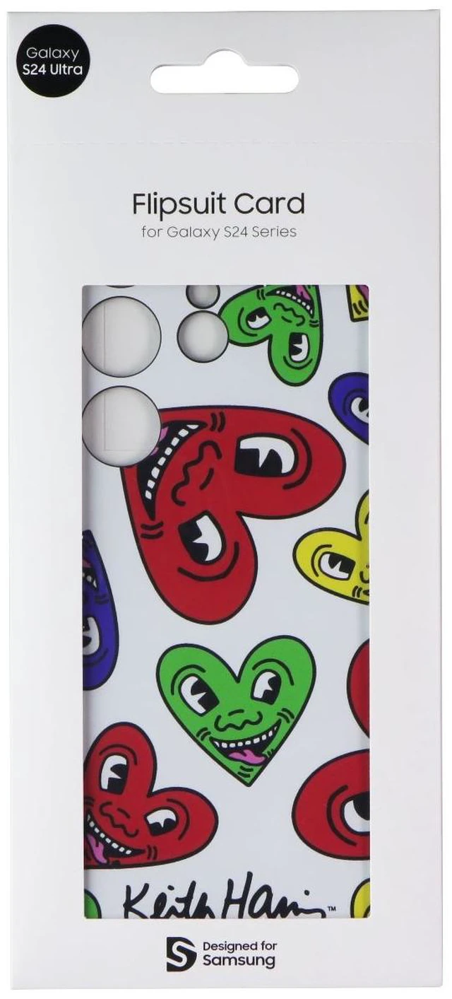 Main image of Samsung Interactive Flipsuit Card for Galaxy S24 Ultra - Keith Haring Heart