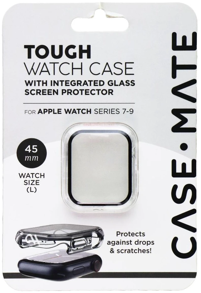 Main image of Case-Mate Tough Watch Case for 45mm Apple Watch Series 7-9 (Clear)
