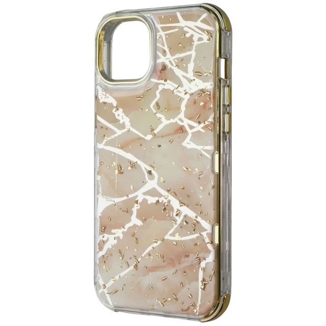 Main image of MyBat Pro Tuff Series Case for Apple iPhone 14 Plus - Pale Yellow / Silver