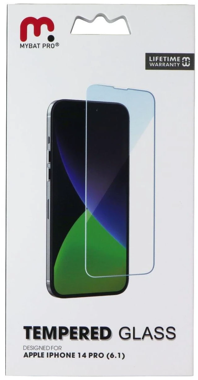 Main image of Mybat Pro Tempered Glass Screen Protector for Apple iPhone 14 Pro - Clear