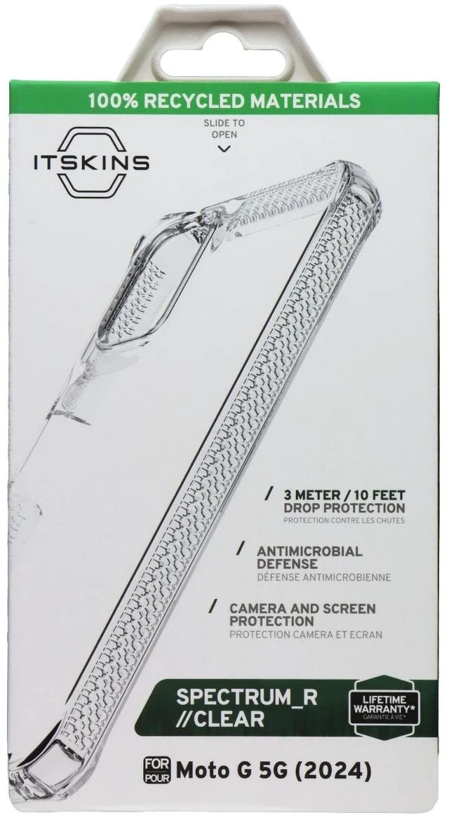 Main image of ITSKINS Spectrum_R Clear Case for Motorola Moto G 5G (2024) - Transparent