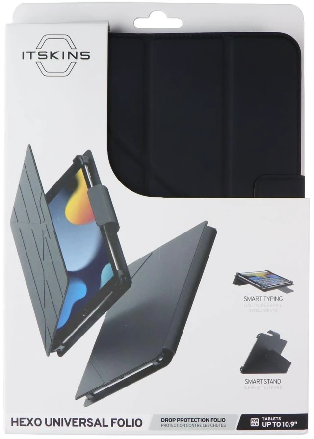 Main image of ITSKINS Hexo Universal Folio for Tablets up to 10.9-Inches - Black