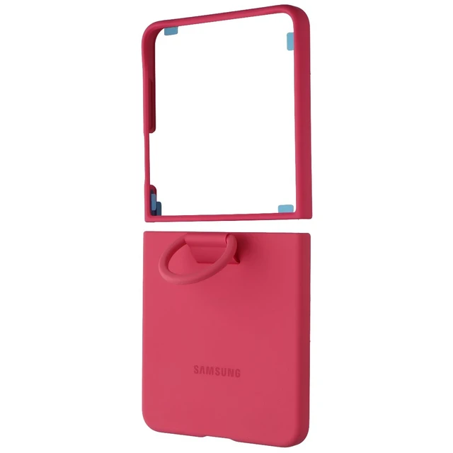 Main image of Samsung Official Ring Case (Silicone) for Galaxy Z Flip7 - Coral Red
