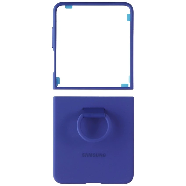 Alt view image 2 of 3 - Samsung Official Ring Case (Silicone) for Galaxy Z Flip7 - Navy