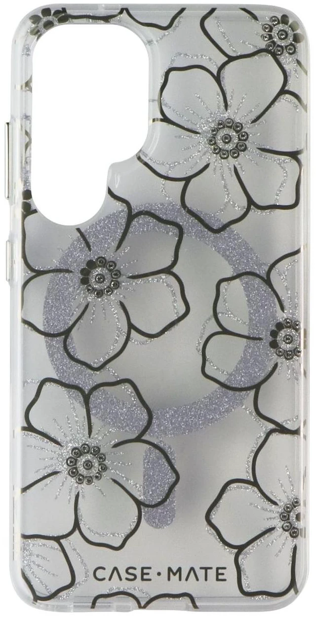 Alt view image 2 of 3 - Case-Mate Magnetic Case for Samsung Galaxy S25 - Floral Gems