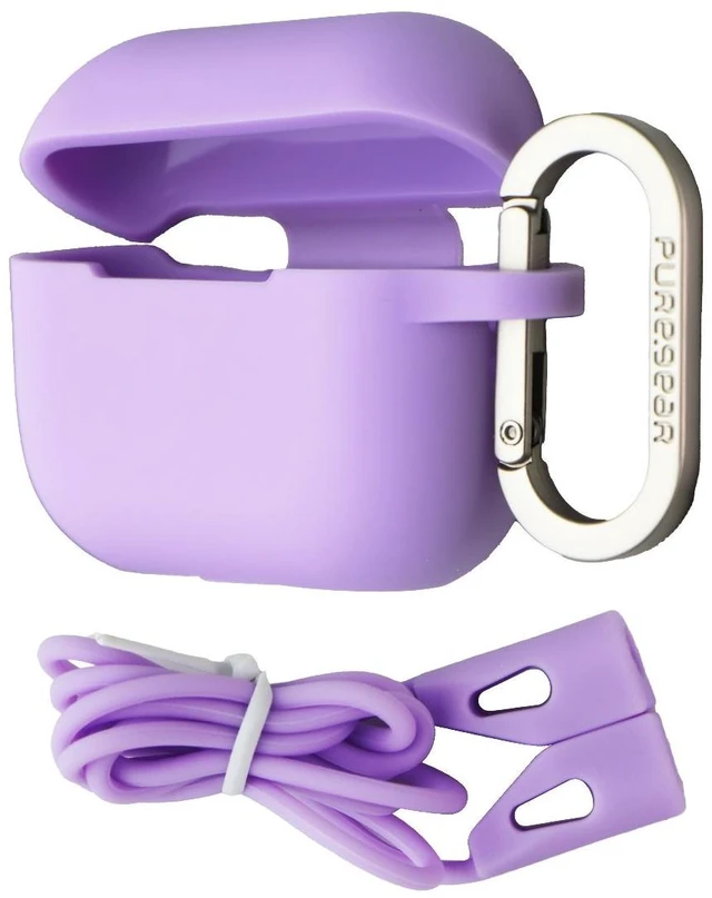 Main image of PureGear Silicone Case + Magnetic Strap for Apple AirPods Pro 2nd Gen - Purple