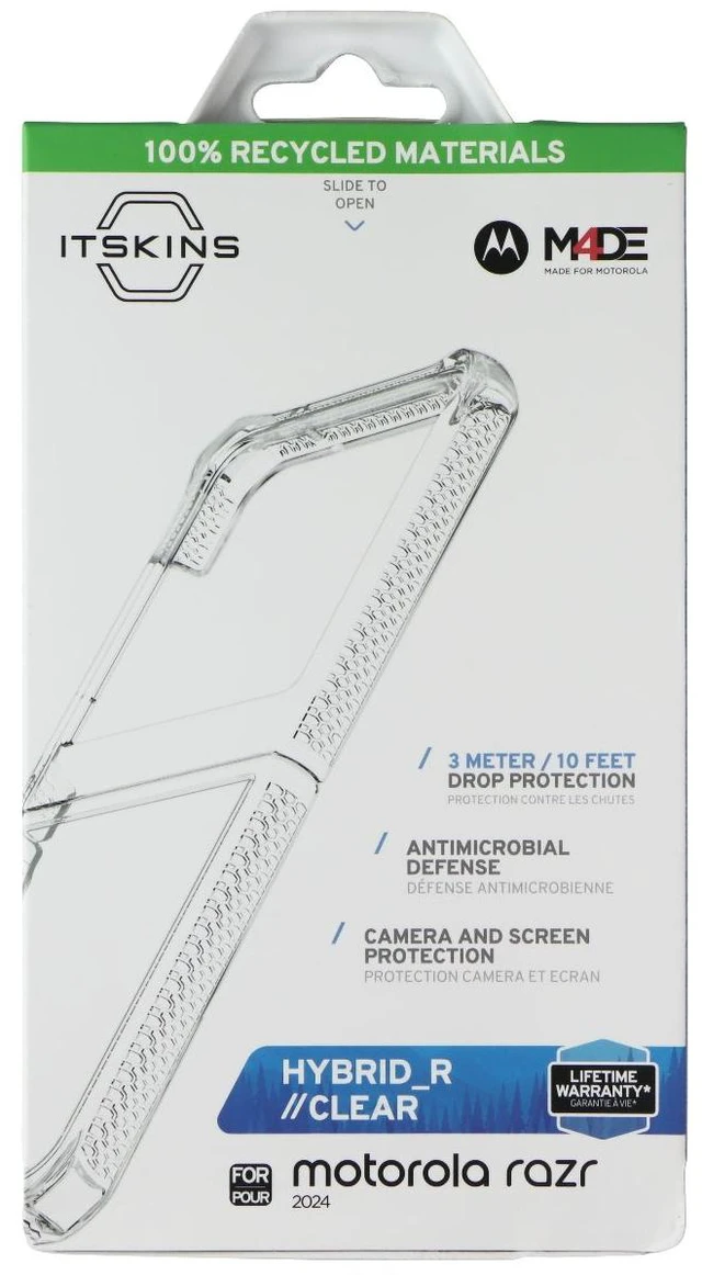 Main image of ITSKINS Hybrid_R // Clear Series Case for Motorola Razr (2024) - Clear