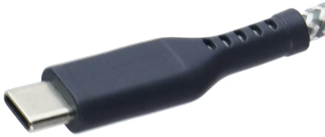 Alt view image 3 of 5 - Ventev (6-Foot) USB-C to 8-Pin Braided High-Speed Cable - Black/Gray