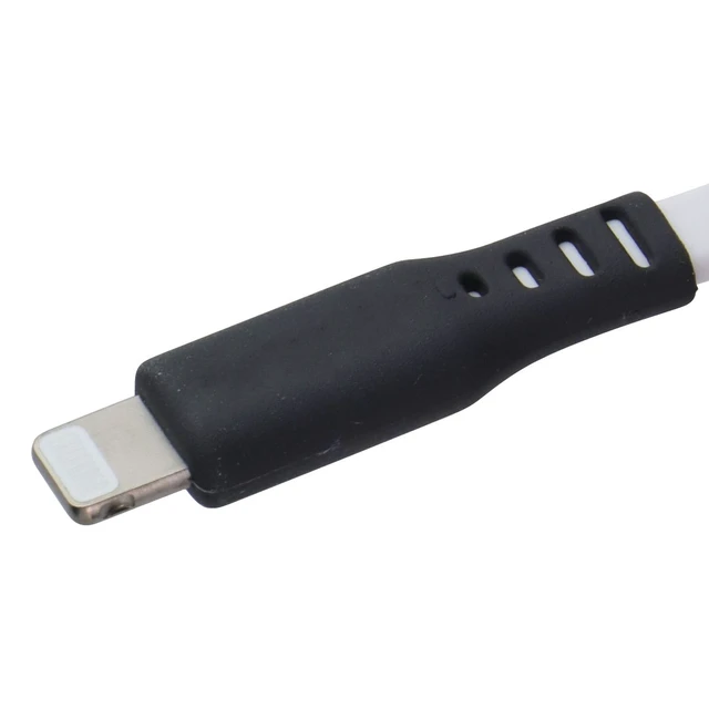 Alt view image 3 of 5 - VENTEV 3.3 Foot USB-A to Lightning (8-Pin) High Speed Flat Cable - White