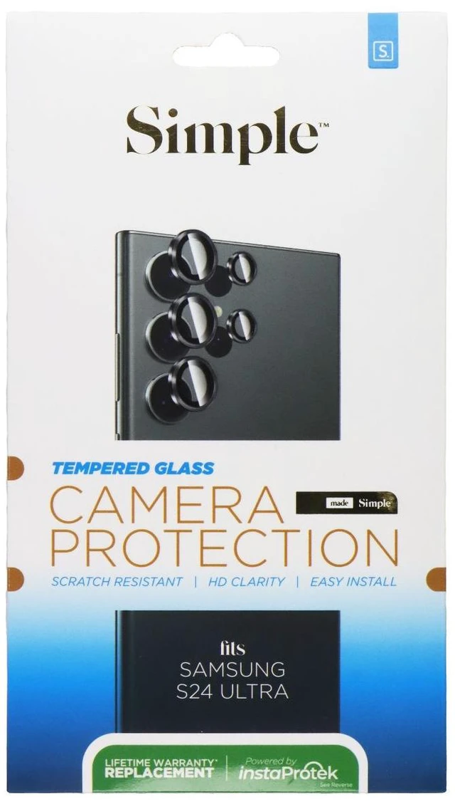 Main image of Simple Tempered Glass Camera Protection for Samsung Galaxy S24 Ultra