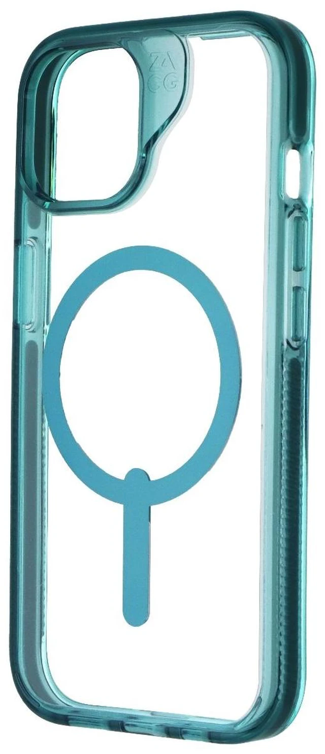 Main image of ZAGG Santa Cruz Snap Case for MagSafe for Apple iPhone 16e/15/14/13 - Retro Blue