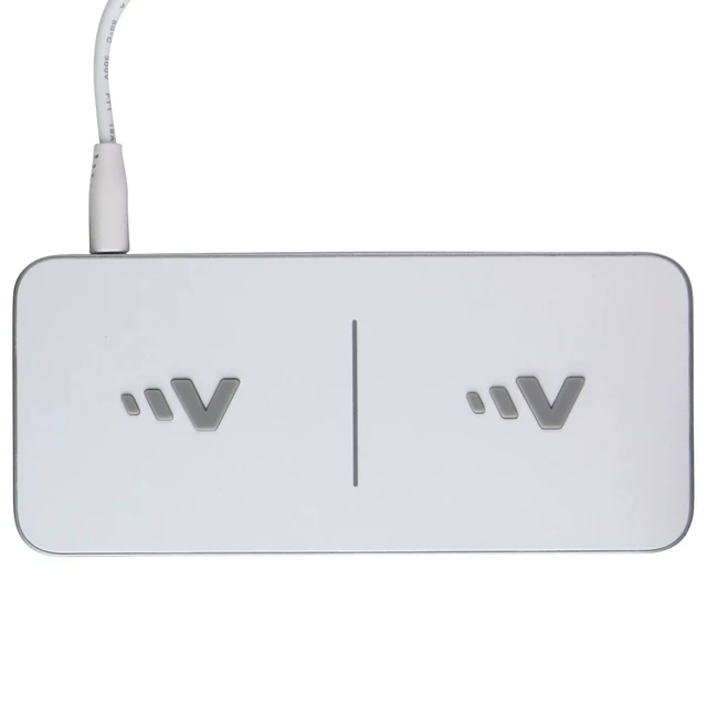 Alt view image 2 of 5 - Ventev (15W) Qi Wireless Universal Ultrafast Dual Charging Pad - White