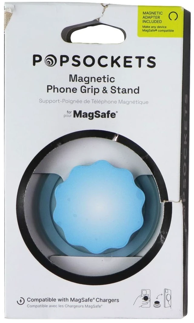 Alt view image 5 of 6 - PopSockets Magnetic Phone Grip and Stand for Magsafe - Molded Flower Blue Sigh