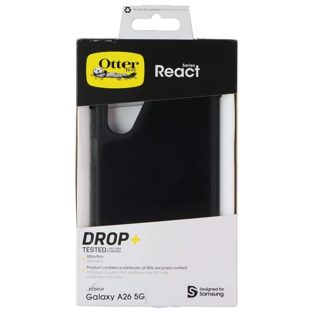 Alt view image 4 of 5 - OtterBox React Series Case for Samsung Galaxy A26 5G - Black