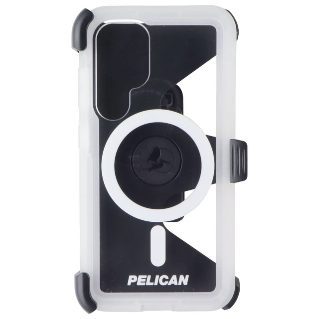 Alt view image 3 of 5 - Pelican Voyager Magnetic Case + Holster for Samsung Galaxy S25 - Clear