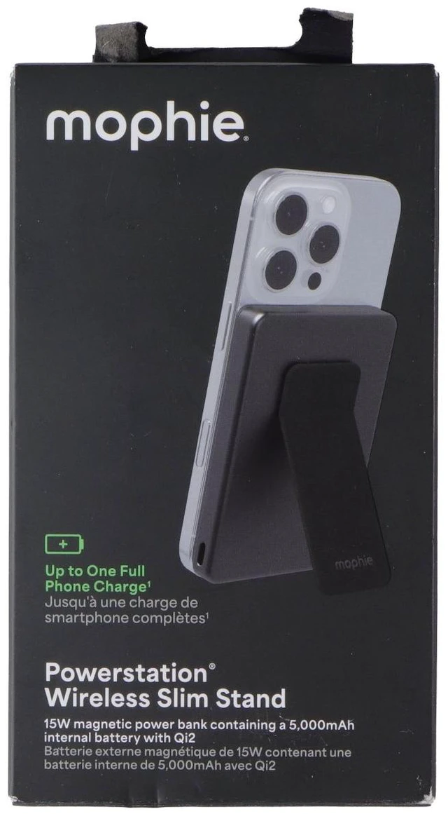 Main image of Mophie QI2 5,0000mAh Powerstation Wireless Slim Stand - Black