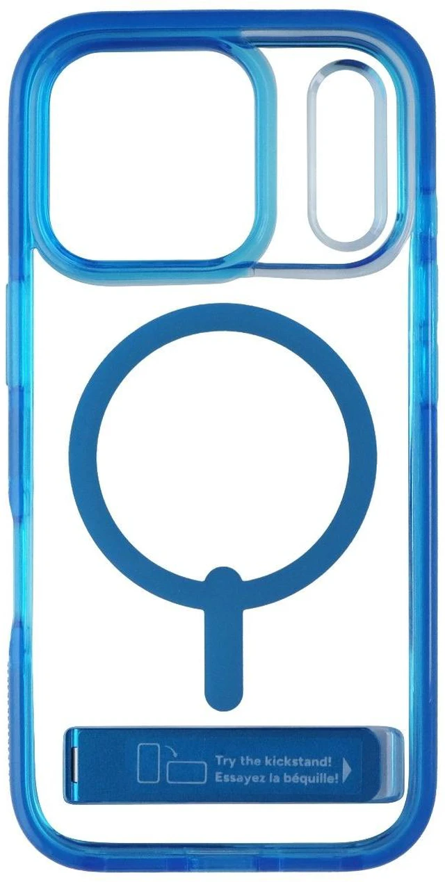 Alt view image 2 of 3 - ZAGG Santa Cruz Snap Case with Kickstand for MagSafe for iPhone 17 Pro - Blue