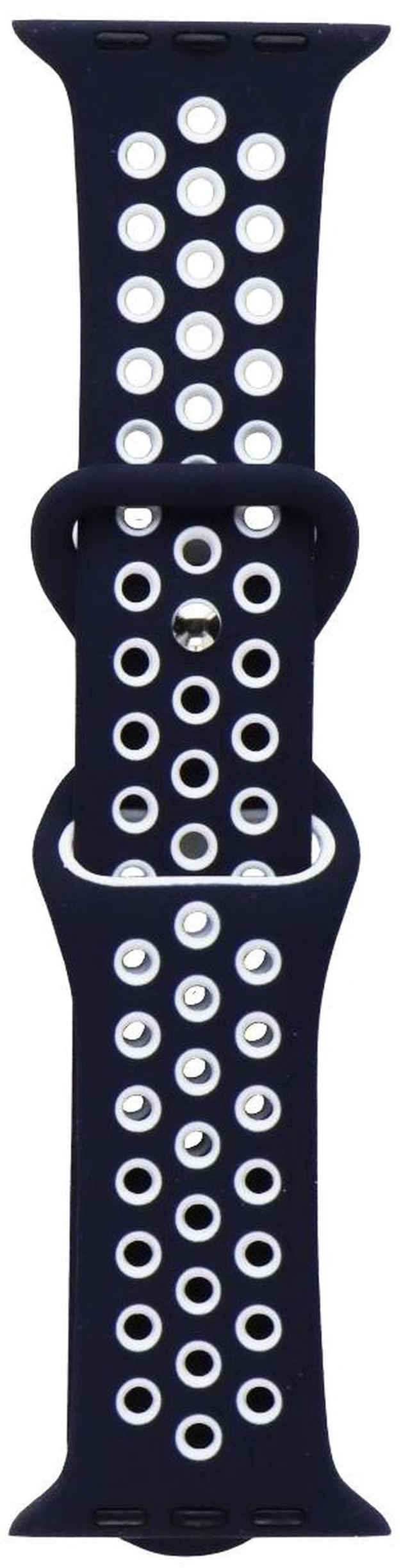 Main image of ITSKINS Apple Watch Band - 42/44/45/49mm - Dark Blue/White (APW5-WBAND-DBWT)