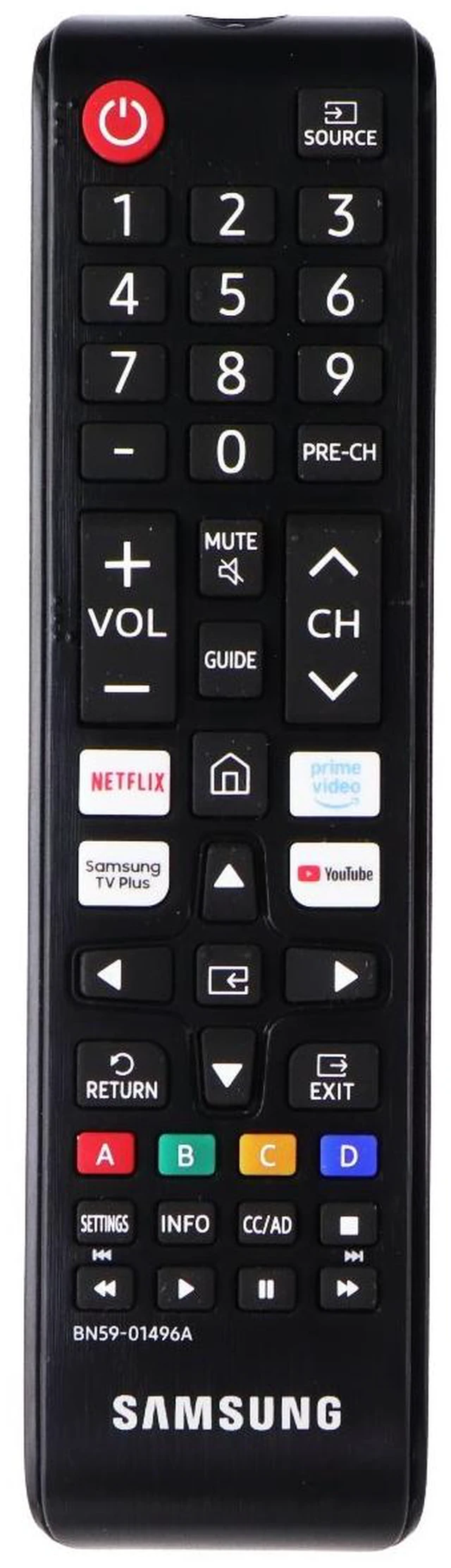Main image of Samsung Remote Control (BN59-01496A) with Netflix/Samsung TV Plus/YouTube/Prime