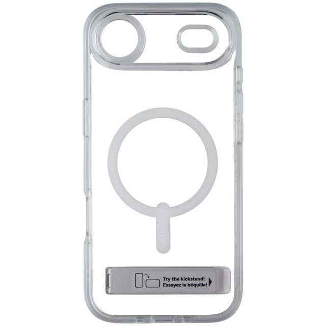 Alt view image 2 of 3 - ZAGG Crystal Palace Snap Kickstand Case for MagSafe for iPhone 17 Air - Clear