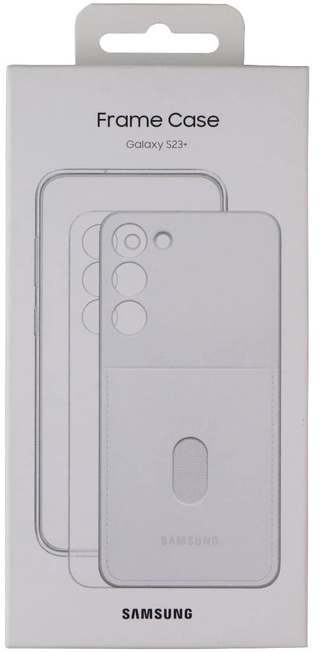 Main image of Samsung Official Frame Case with Two Inserts for Galaxy S23+ (Plus) - White