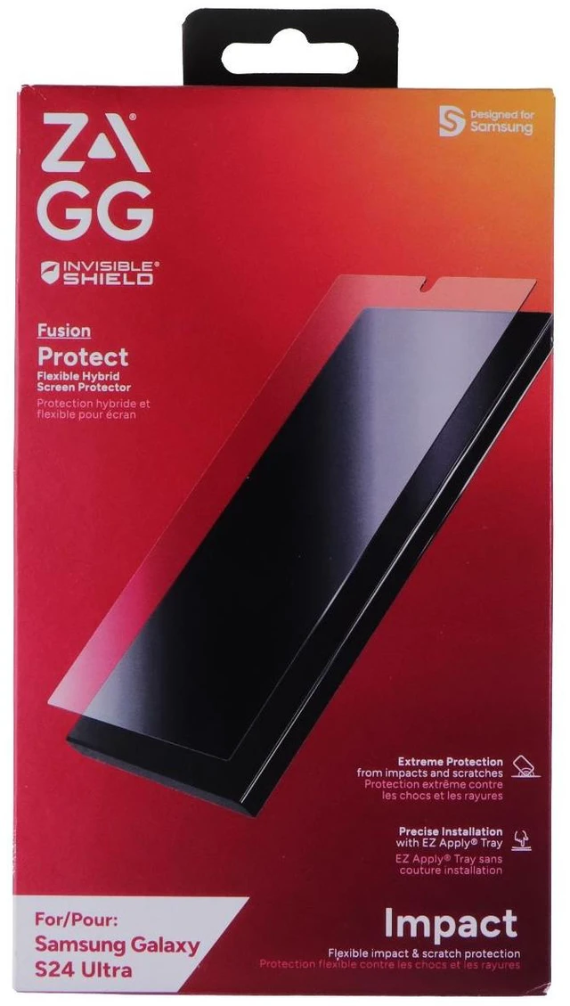 Main image of ZAGG Invisible Shield Fusion Screen Protector for Samsung Galaxy S24 Ultra