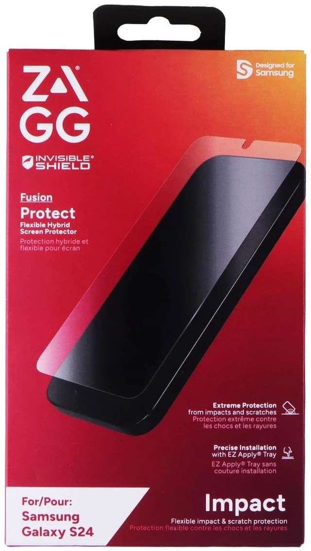 Alt view image 2 of 2 - ZAGG Invisible Shield Fusion Protect Screen Protector for Samsung Galaxy S24