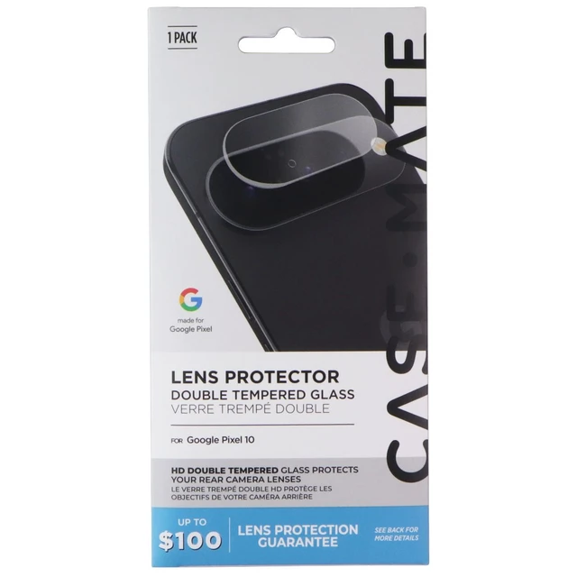 Main image of Case-Mate Double Tempered Glass Lens Protector for Google Pixel 10